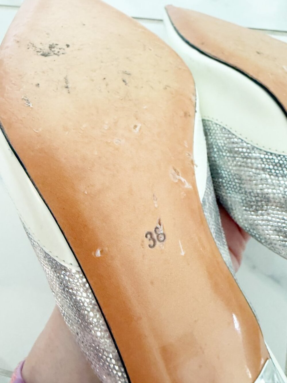 A.b. poetique London Wedding Pearl Slide Pointed Toe Shoe Embellished 8 - Picture 16 of 16
